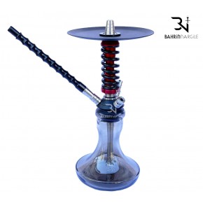 MAMAY CUSTOM COILOVER MICRO SİYAH-KIRMIZI NARGİLE TAKIMI